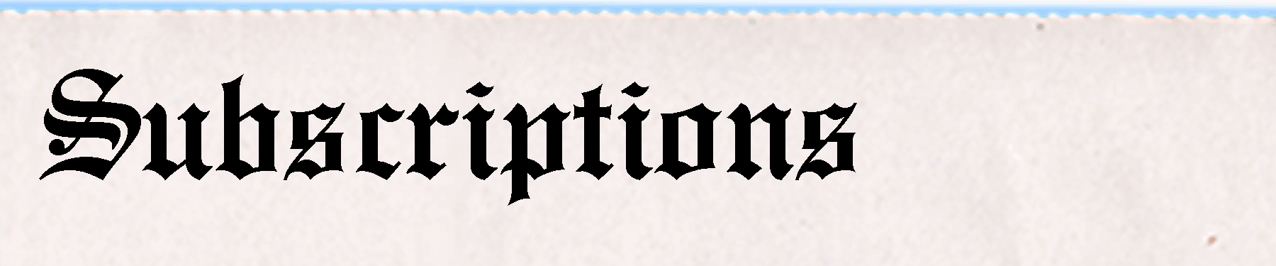 subscriptions